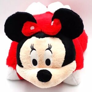 Disney Minnie Mouse X Pillow Pet Plush Red Polka Dot